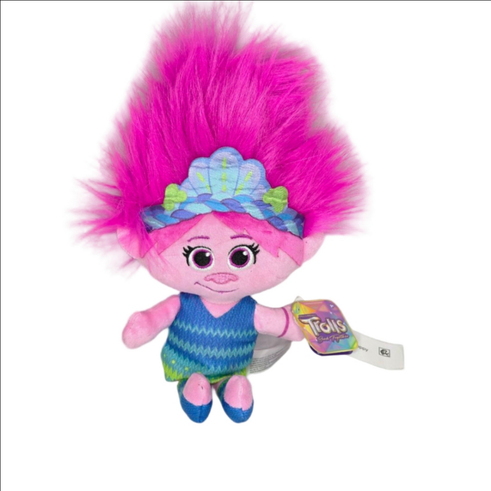 Girls DreamWorks Trolls Poppy Stuffed Animal One Size Pink Blue